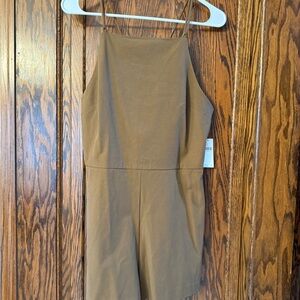 Anthropologie Tan Sleeveless Romper